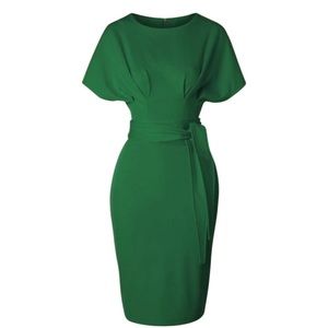 Sexy Bodycon 50s 60s Secretary Office Wiggle Dress